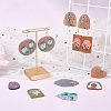  DIY 3D Printed Dangle Earring Making Kits DIY-NB0005-74-5