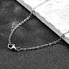 Non-Tarnish Unisex Classic Plain 304 Stainless Steel Mens Womens Necklaces STAS-H325-P-1