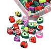 100Pcs 10 Style Handmade Polymer Clay Beads Set CLAY-YW0001-55-3