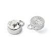 Rack Plating Alloy Rhinestone Charms FIND-M014-16F-P-2