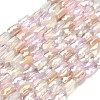 Electroplate Glass Beads Strands EGLA-P068-01A-03-1