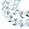 Transparency Glass Beads Strands GLAA-T023-13E-3