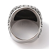 Viking 304 Stainless Steel Vegvisir Wide Finger Rings for Mens RJEW-U005-18A-03-3