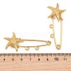 Starfish 304 Stainless Steel Safety Pins Brooch Findings SA-CBA098D-16C-G02-3