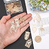 30Pcs 5 Style Brass Pendants KKC-CA0001-10-3