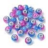 Two Tone Glass European Beads GPDL-K003-01D-1