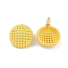 Hollow Half Round Brass Stud Earrings EJEW-Q391-21G-01-3