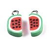 Handmade Polymer Clay Charms X-CLAY-T016-53-4