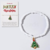 Christmas 304 Stainless Steel Enamel Charm Bracelets LB4238-6-1