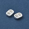 Brass Silicone Slide Charms KK-C099-06A-S-2