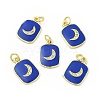 Brass Micro Pave Cubic Zirconia Pendants KK-E068-VB440-1-2