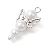 Glass Pearl Pendants PALLOY-JF02711-03-3