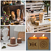 SUPERDANT Wooden Candle Holder and Candles Set AJEW-SD0001-15C-7