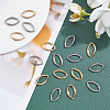 Unicraftale 40Pcs 2 Colors 304 Stainless Steel Linking Rings STAS-UN0022-12-4