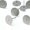 Tarnish Resistant 304 Stainless Steel Stud Earring Findings STAS-E025-2-1