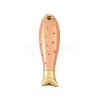 Brass Enamel Pendants KK-CBAF17A-06G-01-1