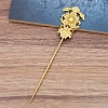 Alloy Hair Stick Findings OHAR-PW0001-340G-1