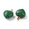 Synthetic Malachite Pendants G-I311-A32-G-2