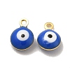 304 Stainless Steel Evil Eye Enamel Charms STAS-G302-03G-2