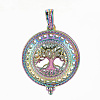 Plated Alloy Locket Pendants PALLOY-S114-08-1