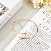 1Pcs Alloy Arm Cuff Bangles for Women AJEW-GF0010-92G-01-3