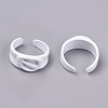 Spray Painted Alloy Cuff Rings RJEW-T011-34H-RS-1