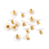 Brass Bullet Clutch Earring Backs KK-I057-G-4