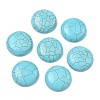 Craft Findings Dyed Synthetic Turquoise Gemstone Flat Back Dome Cabochons TURQ-S266-20mm-01-4