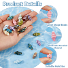 60Pcs 12 Colors Handmade Porcelain Beads PORC-HS0001-07-4