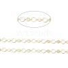 Brass Ring & Flat Round Link Chains CHC-M025-46G-2