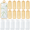 DIY Rectangle Pendant Making Kits DIY-SC0033-98-1