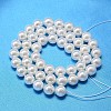 Round Shell Pearl Bead Strands BSHE-L011-12mm-A013-3