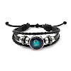 Imitation Leather Triple Layer Multi-strand Bracelets FS-WGC42D3-09-1