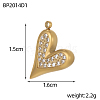 Valentine's Day 304 Stainless Steel Pendants STAS-OY019-84G-2