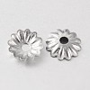 Tarnish Resistant Multi-Petal 316 Surgical Stainless Steel Flower Bead Caps STAS-M257-05-2