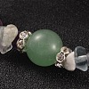 Chips Natural Fluorite Beaded Stretch Bracelets BJEW-JB02131-03-2