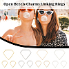 80Pcs 8 Styles Zinc Alloy Linking Rings FIND-GA0004-09-6