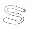 Non-Tarnish 304 Stainless Steel Square Snake Chains Necklaces NJEW-K049-05P-1