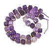Natural Banded Amethyst Beads Strands G-F832-A07-01B-3
