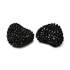 Sparkling Acrylic Heart Beads with Rhinestone Embellishment LS-OACR-NH0001-02B-08-2