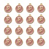 Golden Plated Alloy Enamel Charms X-ENAM-S118-07F-2