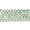 Electroplate Transparent Glass Beads Strands LS-GLAA-H021-01B-FR07-2