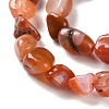 Natural South Red Agate Beads Strands G-P497-01C-06-4