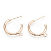 Brass Stud Earring Findings KK-S345-030G-2