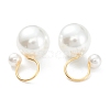Plastic Imitation Pearl Cuff Earrings X-EJEW-G283-06-2