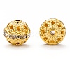 Brass Rhinestone Beads RB-H041-5-1