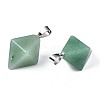 Natural Green Fluorite Pendants G-N326-107E-3