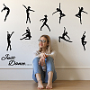 Translucent PVC Self Adhesive Wall Stickers STIC-WH0015-118-4