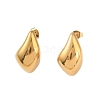 Ion Plating(IP) 304 Stainless Steel Stud Earrings for Women EJEW-N055-08G-1