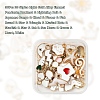 30Pcs 30 Style Light Gold Alloy Enamel Pendants ENAM-YW0001-80-3